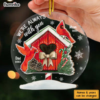 Personalized Memorial Cardinal Gift I Am Always With You 2 Layered Mix Ornament 29999 thumb 1
