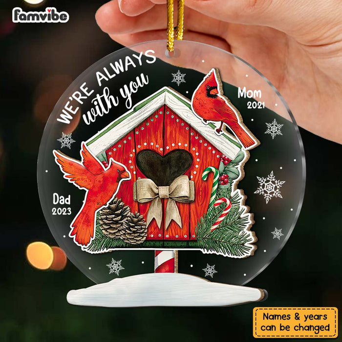 Personalized Memorial Cardinal Gift I Am Always With You 2 Layered Mix Ornament 29999 1