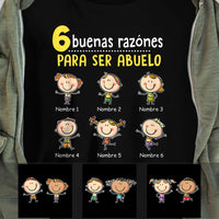 Personalized Grandpa Abuelo Papá Spanish T Shirt AP283 73O53 thumb 1