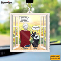 Personalized Gift For Loss Of Dogs Transparent Acrylic Car Ornament 31586 thumb 1