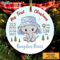 Personalized Elephant Baby First Christmas  Ornament OB71 26O58 thumb 1