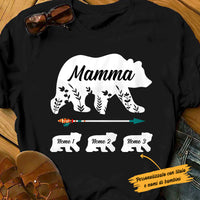 Personalized Grandma Mom Mamma Nonna Bear Italian T Shirt AP85 30O53 thumb 1