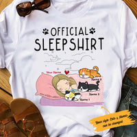Personalized Cat Sleep Shirt T Shirt AP52 26O53 thumb 1