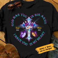 Personalized Memorial Mom Dad In My Heart T Shirt AP11 95O58 thumb 1