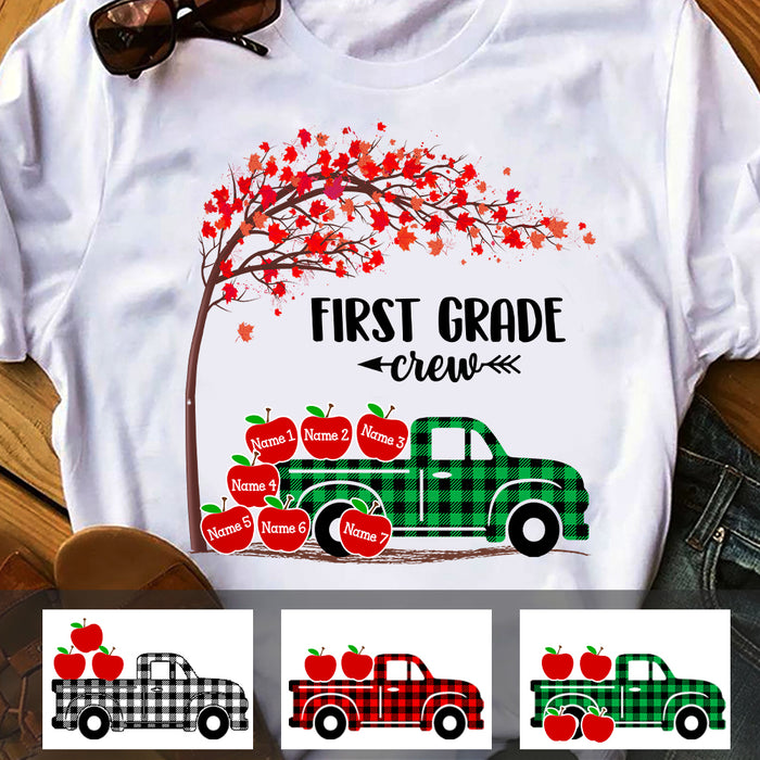 Personalized Teacher Apple Squad T Shirt JN284 95O47 1