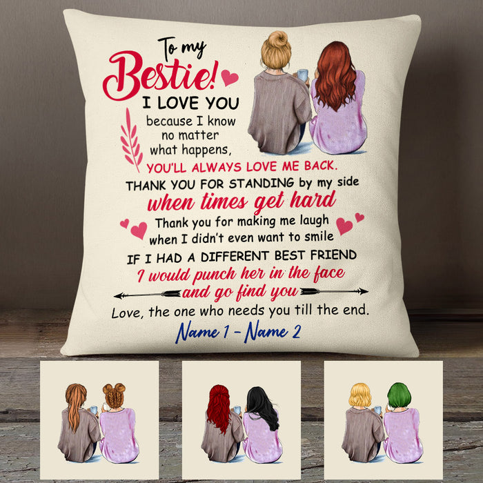 Personalized To My Bestie Pillow FB51 67O53 (Insert Included) 1