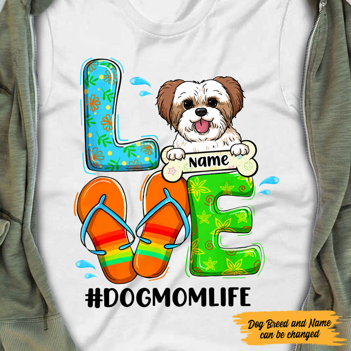 Personalized Dog Mom Beach T Shirt JN72 30O47 1