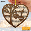 Personalized Gift For Couple Tree Heart 2 Layered Wood Ornament 30142 1