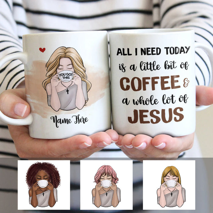 Personalized Coffee  & Jesus Girl Mug MR172 95O58 1