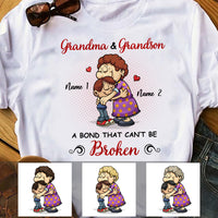 Personalized Mom Grandma Love Grandson T Shirt MR111 65O36 thumb 1