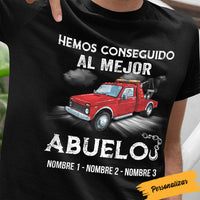 Personalized Spanish Papá Camión Truck Dad T Shirt MY104 65O58 thumb 1
