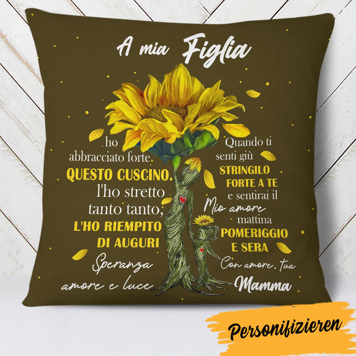 Personalized Mom Grandma Italian Mamma Nonna Tree Pillow AP86 95O60 (Insert Included) 1