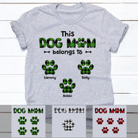 Personalized This Dog Mom Belongs To Buffalo Plaid T Shirt OB131 30O58 thumb 1