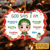 Personalized Christmas Gift For Grandson God Says I Am Benelux Ornament 30196 1