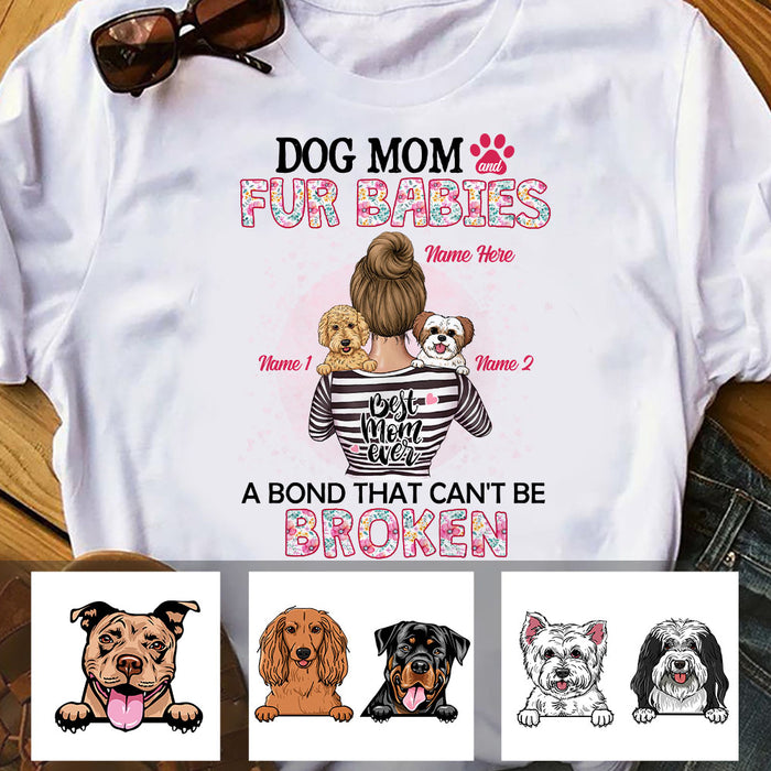 Personalized Dog Mom Fur Baby T Shirt MR184 26O60 1