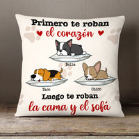 Personalized Dog Steal Couch Spanish Perro Pillow AP139 81O58 (Insert Included) thumb 1