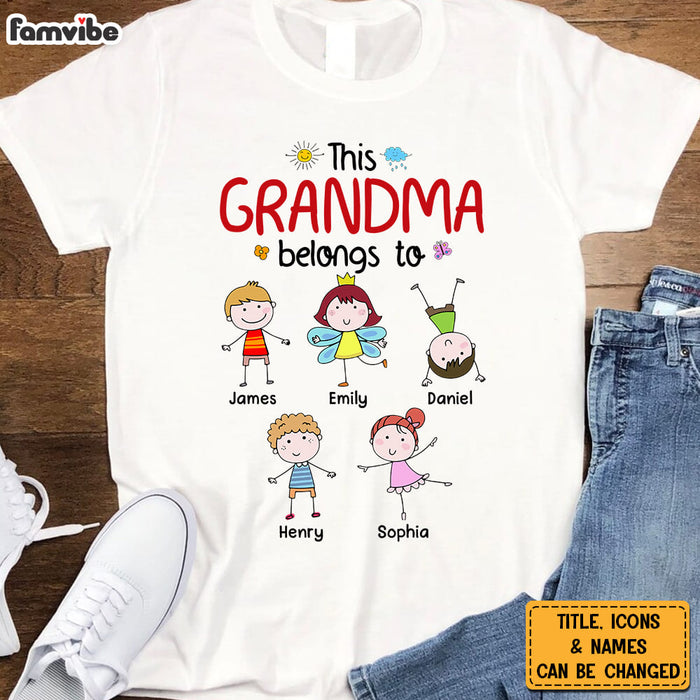 Personalized Gift For This Grandma Belongs To Shirt - Hoodie - Sweatshirt 30533 1