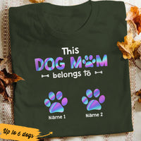 Personalized Dog Mom Belongs T Shirt JR214 81O36 thumb 1