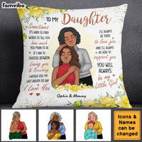 Personalized Gift To Daughter From Mom Pillow 25078 thumb 1