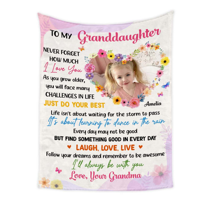 Personalized Love Gift For Granddaughter To My Granddaughter Blanket 31471 1