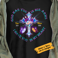 Personalized Memorial Mom Dad In My Heart T Shirt AP11 95O58 thumb 1