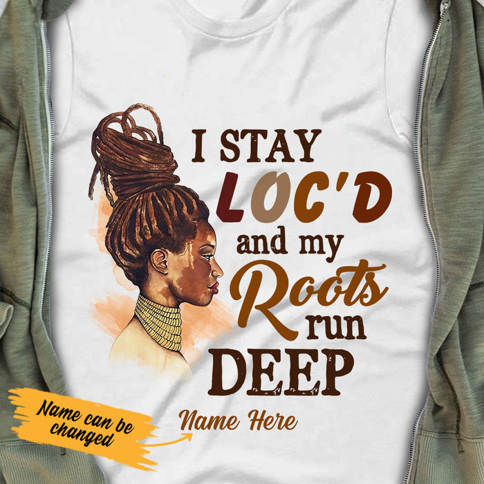 Personalized BWA Locs Roots Run Deep T Shirt SB11 95O53 1