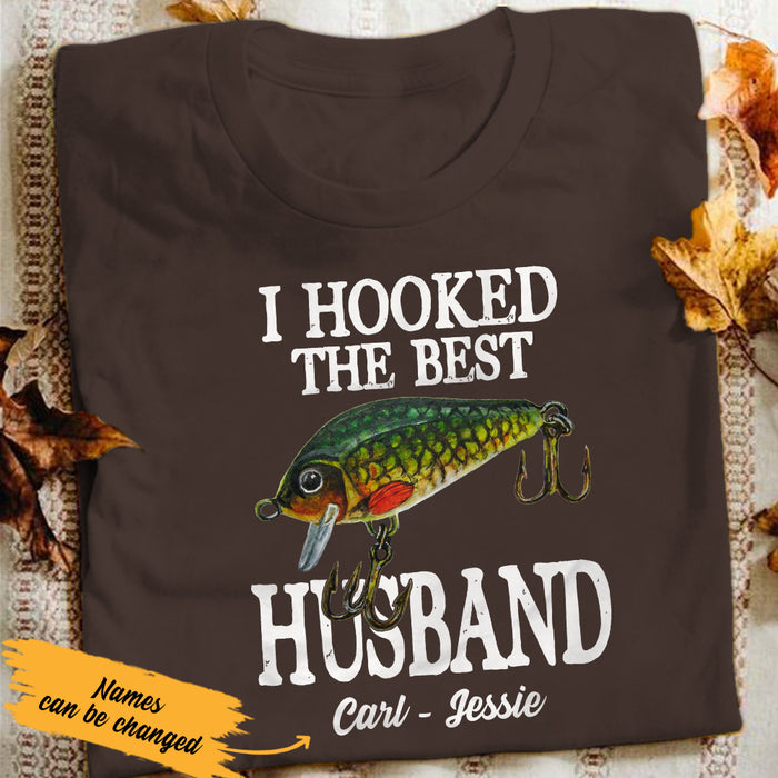 Personalized Fishing Husband & Wife T Shirt JL64 95O36 1