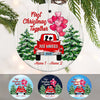 Personalized Red Truck First Christmas Couple Ornament SB301 95O65 1