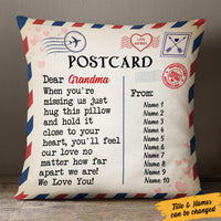 Personalized Mother's Day Postcard To Mom Grandma Pillow MR312 65O57 thumb 1