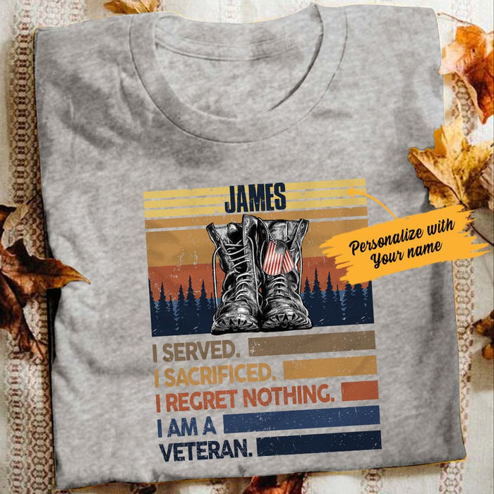 Personalized Veteran  White T Shirt JN51 95O53 1