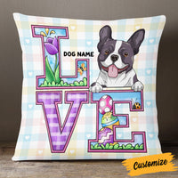Personalized Love Easter Dog Mom Pillow FB104 24O53 thumb 1