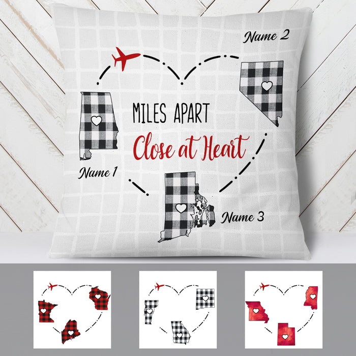 Personalized Long Distance Close At Heart Pillow FB233 30O57 1