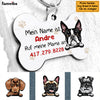 Personalized Hund Ruf Meine Mama An German Dog Call My Mom Bone Pet Tag AP131 67O58 1
