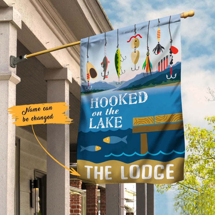 Personalized Lake Hook Garden Flag JN292 95O60 1