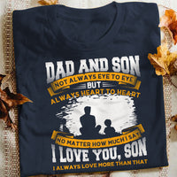 Dad And Son Heart To Heart T Shirt  DB222 30O36 thumb 1