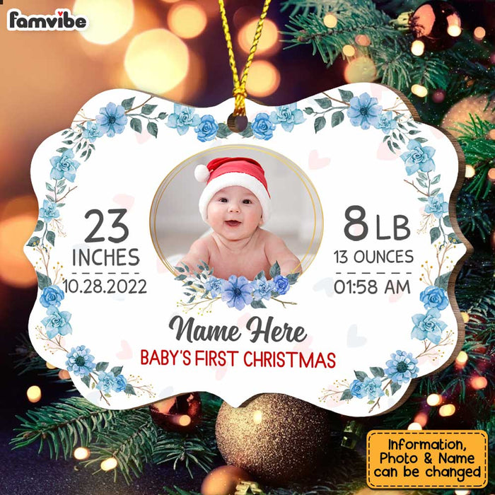 Personalized Baby First Christmas Benelux Ornament NB191 73O47 1