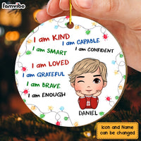 Personalized Gift For Grandson I Am Kind Circle Ornament 30131 thumb 1