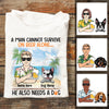 Personalized Dog Dad Beach T Shirt JL22 30O57 1