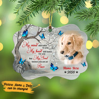 Personalized Dog Memorial Butterfly Benelux Ornament NB242 85O53 thumb 1
