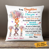 Personalized Grandma Granddaughter Mom Daughter Pillow MR41 26O58 thumb 1
