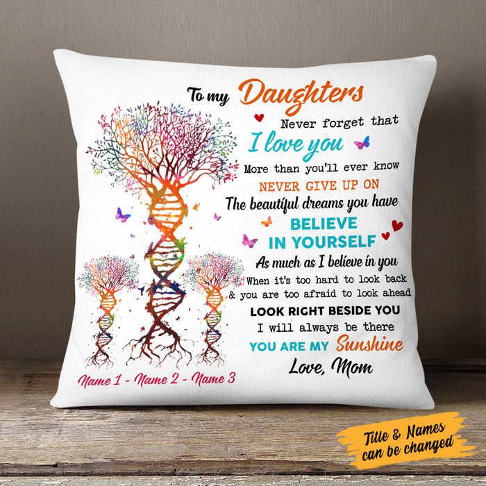Personalized Grandma Granddaughter Mom Daughter Pillow MR41 26O58 1