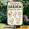 Personalized Grandma Garden Metal Sign JN303 26O47 1