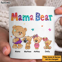 Personalized Mama Bear Colorful Flower Mug 25231 thumb 1