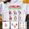 Personalized Grandma Christmas Chillin With Kids T Shirt OB81 81O53 1