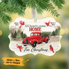 Personalized Cardinal Christmas Red Truck MDF Benelux Ornament NB132 65O53 1