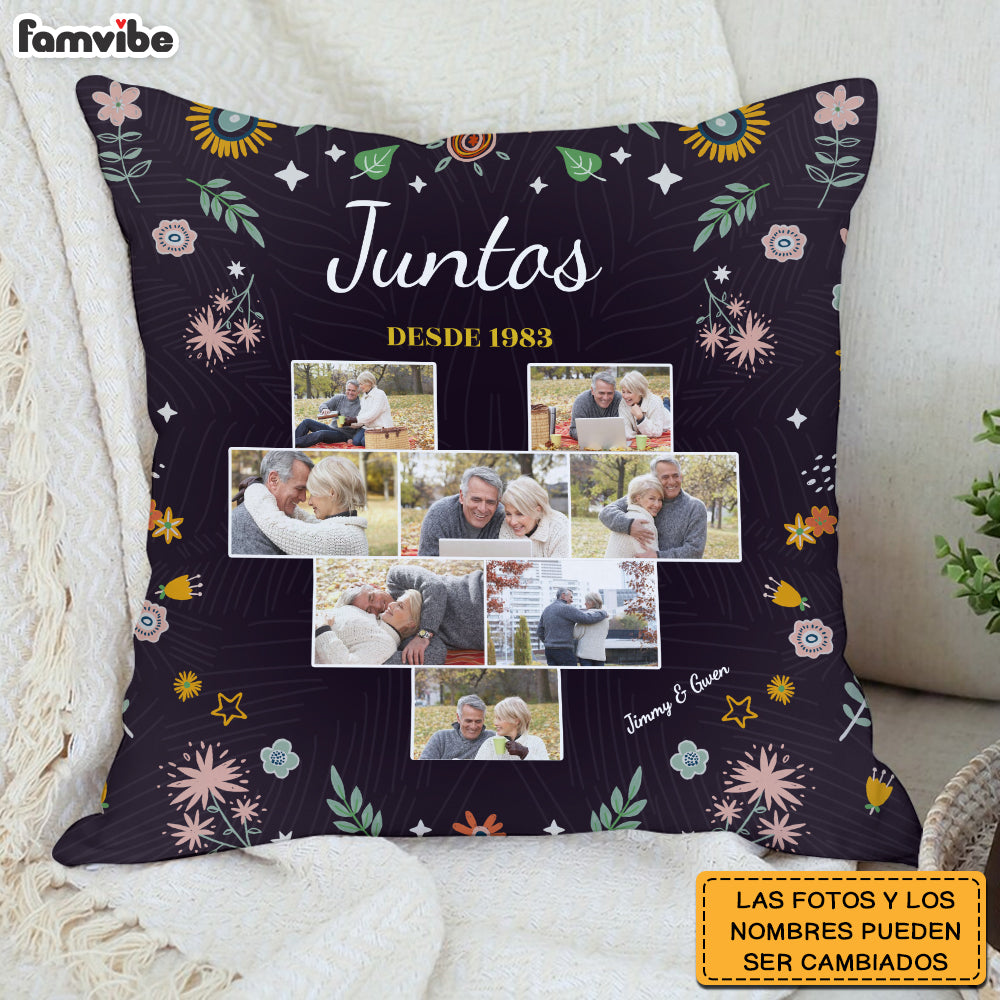 Personalized Couple Spanish Juntos Desde Pillow 30967 Primary Mockup