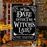 Personalized Witch Halloween Flag JL147 85O53 thumb 1