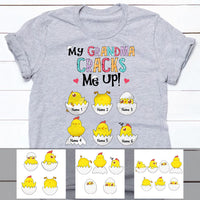 Personalized Easter Grandma Cracks Me Up T Shirt FB192 65O57 thumb 1