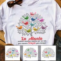 Personalized Spanish Mamá Abuela Tree Mom Grandma T Shirt AP154 65O36 thumb 1