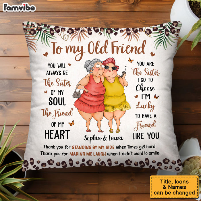 Personalized Gift For Friends The Sister of My Soul Pillow 31427 1